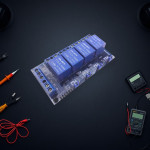 موديول ريليه 4 خرج – يشتغل بإشارة 5V أو 12V أو 24V