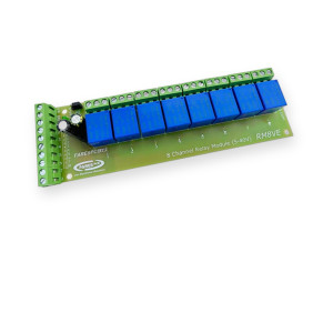 موديول ريليه 8 قنوات – يعمل بإشارة من 5V إلى 40V