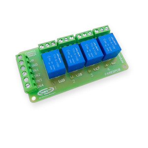 وحدة ريليه 4 قنوات تعمل بـ 12V