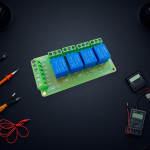وحدة ريليه 4 قنوات تعمل بـ 12V