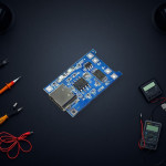 لوحة شحن بطارية ليثيوم TP4056 بمدخل Type-C – تيار 1 أمبير