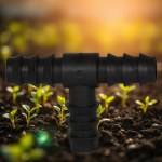 16mm T Joint Irrigation Connector – Black (10 Pieces) Turkish