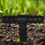 16mm T Joint Irrigation Connector – Black (10 Pieces) Turkish