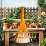 Artificial & Natural Grass Rake – Leaf & Debris Cleaning Broom