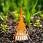 Artificial & Natural Grass Rake – Leaf & Debris Cleaning Broom