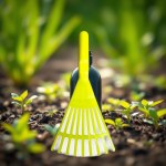 Artificial & Natural Grass Rake – Leaf & Debris Cleaning Broom