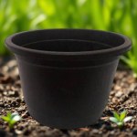 اصيص نبات اسود 33 سم بدون طبق