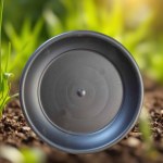 Black Pot Saucer for 20cm Pots