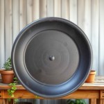 Black Pot Saucer for 35cm Diameter