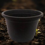 اصيص نبات اسود 37 سم بدون طبق