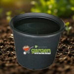 Black Plant Pot 23 cm without Saucer