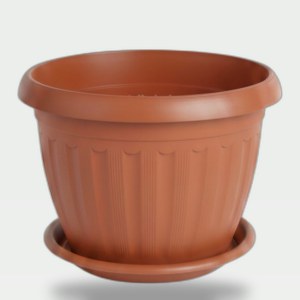 German Plant Pot 25 cm with Tray