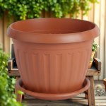 German Plant Pot 20 cm with Tray
