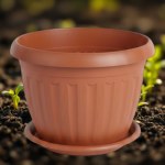 German Plant Pot 20 cm with Tray