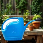 8L Garden Watering Can - Light Blue
