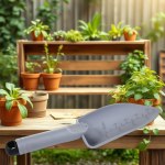 Mintra Reinforced Plastic Garden Shovel – Grey