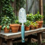 Floral Metal Garden Trowel – Plastic Handle