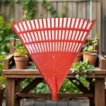 Hay & Leaf Collecting Rake 35cm – Vibrant Red