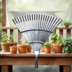 Stainless Steel Hay Rake – Garden Gathering Tool