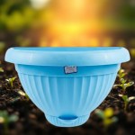 Half-Circle Wall Planter 30 cm Light Blue