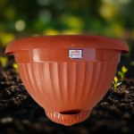 Half-Circle Wall Planter 30 cm Terracotta