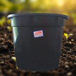 Khorsheed Planter 25 cm Black without Saucer