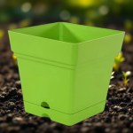 أصيص مربع 18 سم أخضر فاتح