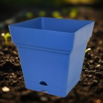 18cm Square Planter - Pink