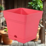 18cm Square Peach Planter