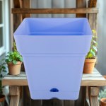 18cm Square Planter Baby Blue