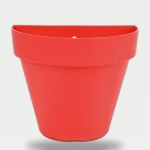 Hanging Half Circle Planter - 15 cm (Red)