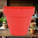 Hanging Half Circle Planter - 15 cm (Red)