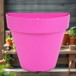 Pink Half-Ring Hanging Planter 15cm