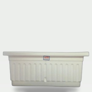 White Self-Watering Planter 40x20cm
