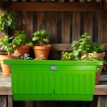 Planter Box Khorshid 40x20cm Green