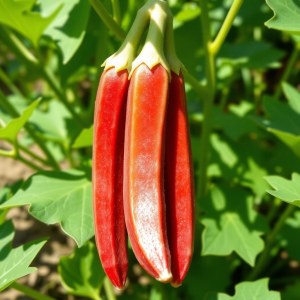 Red Long Okra Seeds