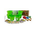 Kids Gardening Tool Kit with Pots, Seeds, and Soil (15 Pieces)