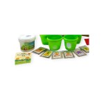 Kids Gardening Tool Kit with Pots, Seeds, and Soil (15 Pieces)