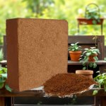 Coco Peat Block 100% Coconut Coir - 5kg Indian Origin