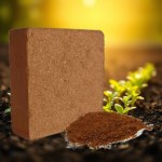Coco Peat Block 100% Coconut Coir - 5kg Indian Origin
