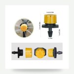 Adjustable 8-Way Irrigation Drip Nozzle – Flow Control (50 Pieces)